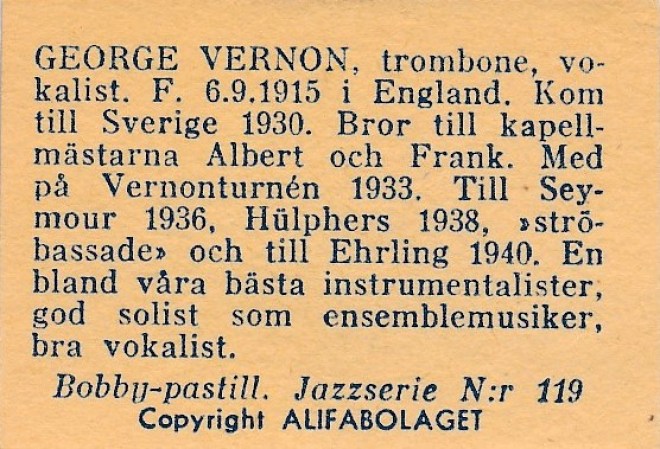 George Vernon b